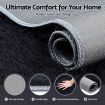 Artiss Floor Rug 160x230cm Plush Area Shaggy Rug Living Room Bedroom Carpet Black