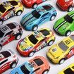 48PCS Diecast Metal Toy Car Pullback Truck Container Boys Kids Mini Parking Presents Christmas Birthday Gift