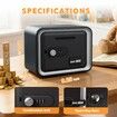 Pretend Play Simulation Piggy Bank Password Money Safe Secure Password Coin Bank Kids Chirstmas Holiday Gift COL Black