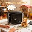 Pretend Play Simulation Piggy Bank Password Money Safe Secure Password Coin Bank Kids Chirstmas Holiday Gift COL Black