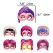 12pcs Kpop Demon Hunters Mask Birthday Party Cosplay Party Photography Props Decorations Girls Boys Halloween Party Gifts