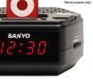 Sanyo Portable Clock Radio Docking Station for iPod