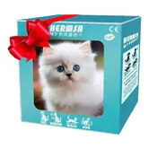 My Realistic Robot Cat, New Ai Robot Cat and Dog Plush Toy, That Act Like Real Cats, Interactive Stuffed Robotic Animal Toy For Boys Girls, White