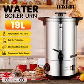 Maxkon Hot Water Urn 19L Instant Heat Beverage Dispenser Cold Coffee Maker Warm Tea Kettle Machine Commercial Home Stainless Steel Double Layer Boiler