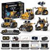 5 in 1 STEM Robot Building Kits Programmable Remote APP Controlled Robotics Blocks Set STEM Educational Birthday Gifts for Boys Girls Age 6+(373Pcs)