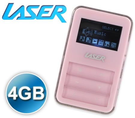 Laser CL30 Mini MP3 Player 4GB TFT LCD - Pink