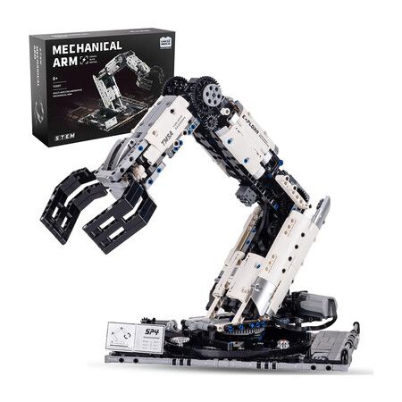 Mechanical Technical Arm Building Blocks Set,Toy Set with Remote Control and 8 Way Control,STEM Educational Toys,Set for Boys and Girls Age 8 to 14