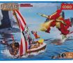 COGO Pirates Kids Building Blocks Toy Pirate Ship Playset - 164 Pieces
