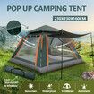 4 Man Beach Tent Shelter Camping Auto Pop Up Instant Dome Family Shade Hiking Fishing Sun Rain Picnic Outdoor Waterproof Portable Bag 230x230x160cm