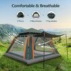 4 Man Beach Tent Shelter Camping Auto Pop Up Instant Dome Family Shade Hiking Fishing Sun Rain Picnic Outdoor Waterproof Portable Bag 230x230x160cm