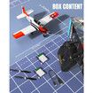 RC Plane for Beginners,4CH WWII RC Airplane Remote Control Plane RTF with 2 Batteries and Xpilot Stabilization Stystem,One-Key Aerobatic (Red)