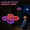 Remote Control Spider Toy Stunt Drone with Obstacle Avoidance 3D Flip, Auto Hovering Indoor Drone, RC Quadcopter with LED Light