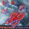 Remote Control Spider Toy Stunt Drone with Obstacle Avoidance 3D Flip, Auto Hovering Indoor Drone, RC Quadcopter with LED Light