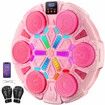 Music Boxing Machine for Kids,Smart Boxing Equipment with Gloves,Wall Mounted Boxing Set for Home,Office,Gym Pink