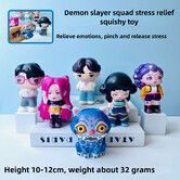 6pcs KPOP Demon Hunters Pinch Slow Rebound Figure Stress Relief Toys Healing Christmas Birthday Gift