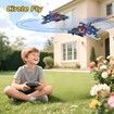 Foam Fighter Jet Drone for Kids, RC Plane Easy to Fly Remote Control Airplane with Auto Hovering, 360 Degree Flip and 2 Batteries