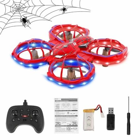 Spider Mini Drones for Kids, RC Drone with Beginners, Spider Toys for 3 to 10 Years Old Boys, 3 Speeds Mode, 360 Degree Flips