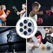Smart Music Boxing Machine,Wall-Mounted Bluetooth Boxing Machine,9 Speed Rhythm Mode Adjustment,Electronic Boxing Machine Wall Mounted White