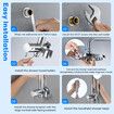 2 in 1 Shower WELS 3 Star 9.0 litres /Minute WELS Registration S12968 Rain Shower Head 8Inch Hose Set Round Overhead Handheld 3 Mode Rainfall