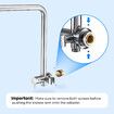 2 in 1 Shower WELS 3 Star 9.0 litres /Minute WELS Registration S12968 Rain Shower Head 8Inch Hose Set Round Overhead Handheld 3 Mode Rainfall