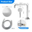 2 in 1 Shower WELS 3 Star 9.0 litres /Minute WELS Registration S12968 Rain Shower Head 8Inch Hose Set Round Overhead Handheld 3 Mode Rainfall