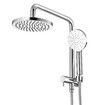 2 in 1 Shower WELS 3 Star 9.0 litres /Minute WELS Registration S12968 Rain Shower Head 8Inch Hose Set Round Overhead Handheld 3 Mode Rainfall