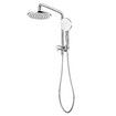 2 in 1 Shower WELS 3 Star 9.0 litres /Minute WELS Registration S12968 Rain Shower Head 8Inch Hose Set Round Overhead Handheld 3 Mode Rainfall