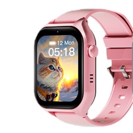 1.83In Screen NANO SIM CARD Video Call AI Robot Schedule Block GPS Precision Position Kids Smart Watch Christmas Birthday Gift  Col.Pink