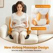 Full Body Massage Chair Cushion Massaging Seat Shiatsu Neck Back Massager Pad Heating Relax Rolling Kneading Vibration Electric Remote Pillow Homasa