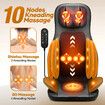 Full Body Massage Chair Cushion Massaging Seat Shiatsu Neck Back Massager Pad Heating Relax Rolling Kneading Vibration Electric Remote Pillow Homasa