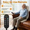Homasa Full Body Massage Cushion Chair Electric Shiatsu Back Neck Massaging Seat Pad Kneading Rolling Vibration Heat Portable Massager Remote