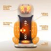 Homasa Full Body Massage Cushion Chair Electric Shiatsu Back Neck Massaging Seat Pad Kneading Rolling Vibration Heat Portable Massager Remote