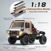1/18 RC Semi-Truck, MN-333 Unimog Off-Road RC Rock Crawler, 4WD RC Truck RTR Transport Car Alloy Model for Hobby Toy Gifts (Green)