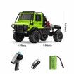1/18 RC Semi-Truck, MN-333 Unimog Off-Road RC Rock Crawler, 4WD RC Truck RTR Transport Car Alloy Model for Hobby Toy Gifts (Green)