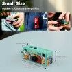 Mini Keychain Digital Camera with 0.96 in LCD Screen and 32GB Card 1080P 130 Degree Wide Angle Feel of Old 90s Photographs, Birthday Gifts for Kids (White)