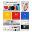 Mini Keychain Digital Camera with 0.96 in LCD Screen and 32GB Card 1080P 130 Degree Wide Angle Feel of Old 90s Photographs, Birthday Gifts for Kids (White)