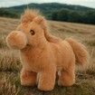 Walking Pony Toy Plush Interactive Pony Electric Plush Pet Toy with Sound Stuffed Animal Christmas Birthday Gifts for Kids (Light Brown)