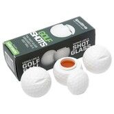 3PCS Golf Shots-Golf Ball Shaped Shot Glass for Golf Sports Celebrate Party Gift