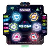 Dance Mat for Kids 5 Levels of Game Integrated Music and Bluetooth Musical Mat with Illuminated Screen, Toy Gift for Boys and Girls Ages 3-12 Years