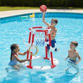 Pool Basketball Hoop Toys Rings 2 in 1 Floating Childrens Summer Outdoor Swimming Pools Games Water Sensory Playground Family Party Sports Ball Pump