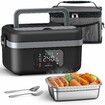 Heated Lunch Box Cordless Rechargeable Food Warmer 8000mAh Battery 1L Smart Reservation Keep Warm Portable Meal Prep Container