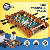 Foosball Table Game Playset Toys Kids Football Shoot Soccer Board Games Play Ground Home Family Night Party Gaming Room Activity Centre Gift 48x24cm