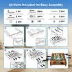 Foosball Table Game Playset Toys Kids Football Shoot Soccer Board Games Play Ground Home Family Night Party Gaming Room Activity Centre Gift 48x24cm