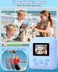 Kids Camera Instant Print Photo with 32GB, Portable Printing Camera Toy with HD Digital Video for Boys Girls Creativity & Learning (Blue)