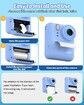 Kids Camera Instant Print Photo with 32GB, Portable Printing Camera Toy with HD Digital Video for Boys Girls Creativity & Learning (Blue)