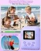 Kids Camera Instant Print Photo with 32GB, Portable Printing Camera Toy with HD Digital Video for Boys Girls Creativity & Learning (Purple)
