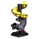 388PBH Pickleball Machine, 4 Adjustable Angles, Includes 9 Pickleballs, Powered by Power Bank/Battery, for Beginners