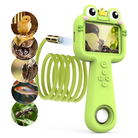Kids Camera, Endoscope Camera with Light and Flexible Tube, Borescope Snake Scope Outdoor, Science Educational STEM Toys for 3 to 12 Year Old Boys Girls