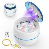 Ultrasonic UV Disinfection LED Cleaner Toothbrushes  Brushes  Dentures Lenses  Jewellery Cleaner 4 Modes 200ml Tank IPX5 Waterproof Christmas  Senior Gift