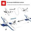 RC Plane USB Charging Crash Resistant 2 Channel 30-50CM EPP Gyro Stabilization 2.4G Dual Take Off Christmas Gift Fixed Wing Model Beginner Trainer